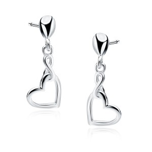 Cercei argint lungi cu inima infinit DiAmanti Z1842ER-DIA (Argint 925‰ 1,1 g.) Cercei argint lungi cu inima infinit DiAmanti Z1842ER-DIA (Argint 925‰ 1,1 g.)